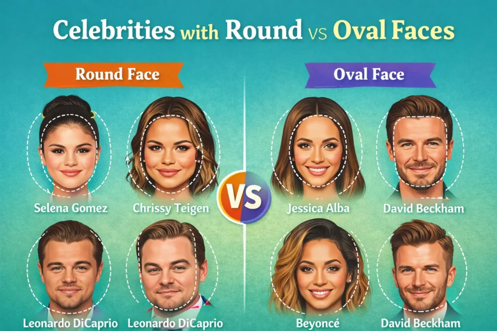 oval vs round face