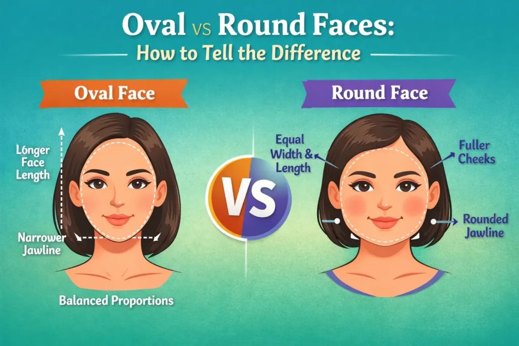 oval vs round face